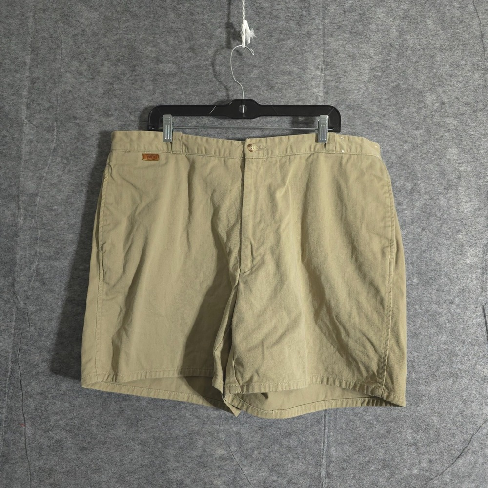 Vintage Polo Ralph Lauren Shorts Womens 40 x 7 Brown Pleated USA High Rise Patch
